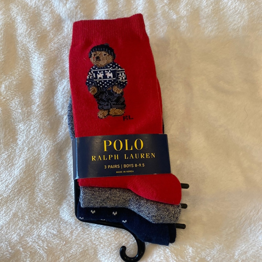 NWT Ralph Lauren 3 pair socks